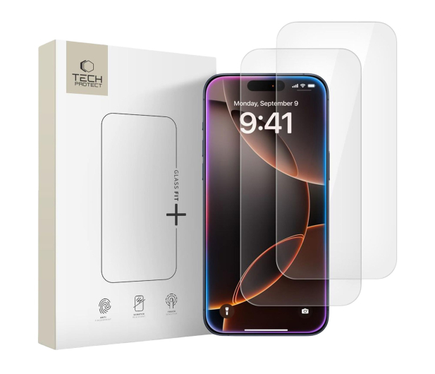 TECH-PROTECT Glass Fit+ 2-Pack do Iphone 16 Pro / 17 / 17 Pro Clear 5906302319237 - 1359613 - zdjęcie